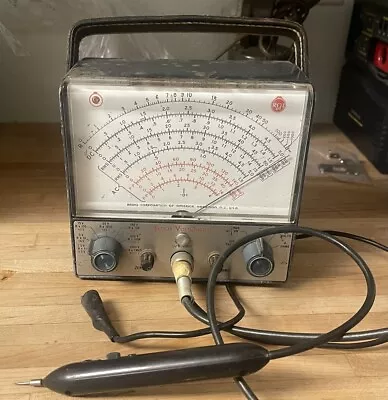 VTG RCA SENIOR VOLTOHMYST METER Model WV-98A W/ PROBE Powers Up • $60