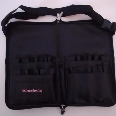 Pro Makeup Brushes Travel Case W/ Zipper /artist Strap/ Tool Belt Apron PU. • $15