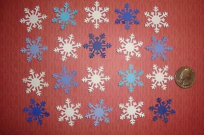 50 Martha Stewart White & Blue Artic Frozen Snowflake Confetti Die Cuts Punches  • $1.99