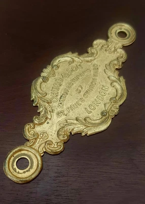 £22.45 • Buy Vintage Chubb Brass Safe Plate
