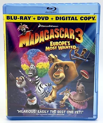 Madagascar 3: Europes Most Wanted (Blu-ray 2012) • $1.95