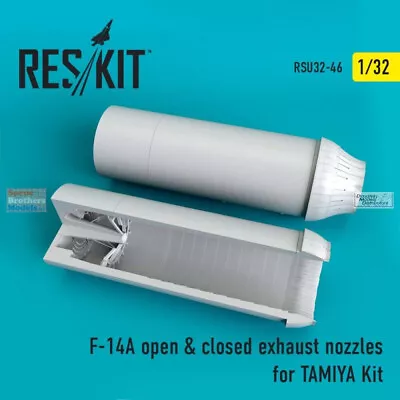 RESRSU320046U 1:32 ResKit F-14A Tomcat Open & Closed Exhaust Nozzles (TAM Kit) • $40.74