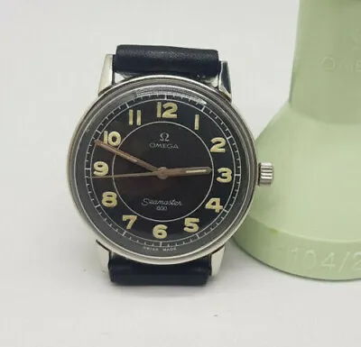 Used Vintage 1962 Omega Seamaster 600 Black Dial Cal:600 Man's Watch • $1022.28