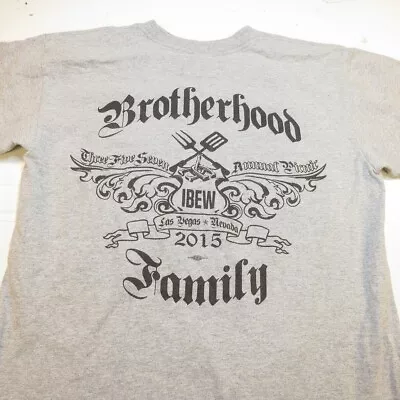 IBEW UNION ELECTRICAL WORKERS BROTHERHOOD LAS VEGAS NEVADA TEE T SHIRT Mens M • $16.99