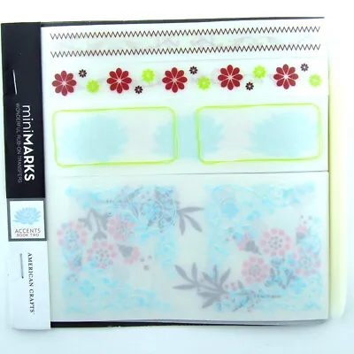 American Crafts Mimi Marks Rub On's Transfers - Accents Book Two 43173 New • £2.95