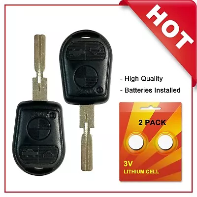 2 For BMW 3 5 7 Series E36 E38 E39 LX8 FZV Remote Key Fob HU58 Blade ID44 Chip • $30.58