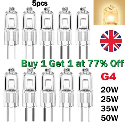 5X NEW G4 Halogen Bulbs 20W 25W 35W 50W Capsule Light Replacements Lamp Bulb 12V • £3.21