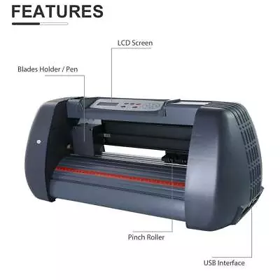 100-240V 375mm Sign Sticker Vinyl Cutter Cutting Plotter Machine New • $397.52