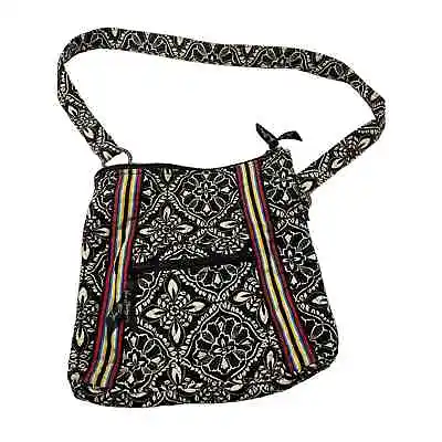 Vera Bradley Barcelona Crossbody Hipster Black & White • $19.49