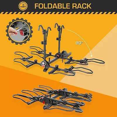 4 E Bike Foldable Rack Electric Bicycle Carrier Hitch Rear Platform Max 300lbs • $499