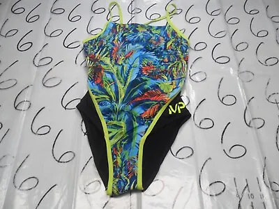 NWOT Size 28 Women’s Michael Phelps 1 Piece Oasis Aqua Infinity Bathing Suit • £19.27