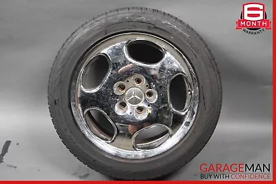 00-02 Mercedes W211 E430 Left / Right Side Wheel Rim Tire Chrome 7.5Jx17H2 ET37 • $114