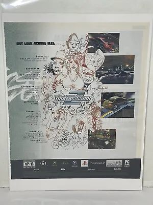 2004 Need For Speed Underground 2 PS2 Xbox Gamecube Print Ad/Poster Official Art • £19.28