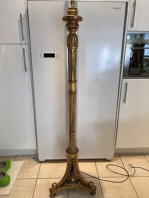 £450 • Buy Large Antique Regency Carved  Giltwood Standard Lamp 