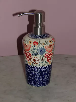 Polish Pottery Lotion Or Soap Dispenser!  UNIKAT Signature Sweet Harmony! • $69.99