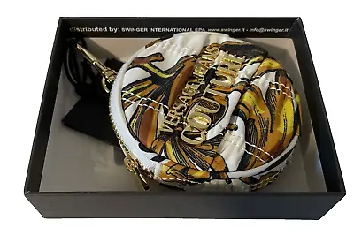 Versace Jeans Couture Coin Purse Bag Charm  White Multi  Nwt • $67.92
