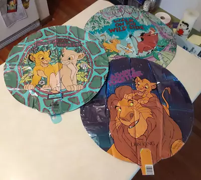 Vintage The Lion King Mylar Balloon Lot UNUSED Birthday Princess Always Together • $23.99