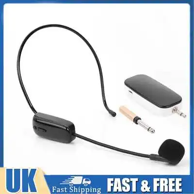 £16.19 • Buy UHF Wireless Microphone Headset System Receiver Automatic Matching For Speaker