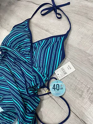 Beach Bump Swimsuit Motherhood Maternity Swim Bathing Suit Blue Size S New NWT • $9.99