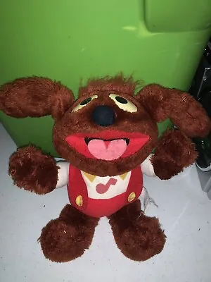 Vintage Hasbro Softies Rowlf Plush Muppet Babies Dog Stuffed Animal Henson 1985 • $20