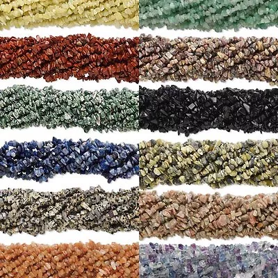 50 Natural Genuine Gemstone Stone Chip Beads In An Assorted Mix Of Medium Sizes • $2.49