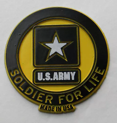 US Army Soldier For Life Flexible Fridge Car Magnet 2.75 Inches Made USA • $5.65