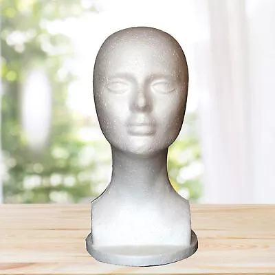 Mannequin Head Wig Hat Stand Handcraft Women Men Unisex Short Display Multi-use • $46.77