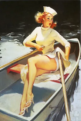 Hard To Handle Artist Gil Elvgren Vintage Classic PinUp Girl Poster Print • $9.99