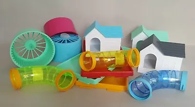 £2.35 • Buy Cage Accessories Wheel Water Bottle House Clips Tubes Platform Pet Rodents Cages