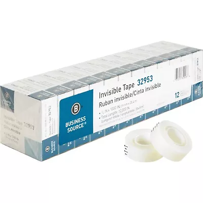 BSN32953 - Premium Invisible Transparent Tape 1 Core 3/4x1000 12/PK Clear • $12.54