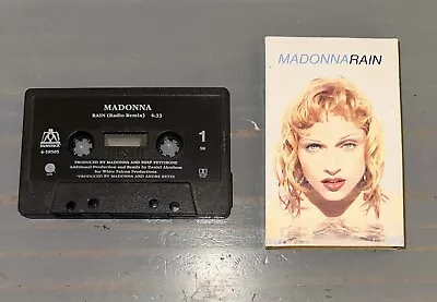 Rain Single By Madonna Cassette June 1993 Maverick 1992 Cassingle Tape • $9.78