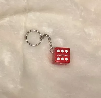 LAS VEGAS Nevada Red Dice Travel Souvenir Collectible Key Ring Key Chain • $7.99