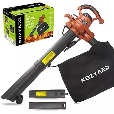 KOZYARD 3-in-1 3000W Electric Leaf Blower Vacuum Mulcher Hand-Held Leaf Vac • $129