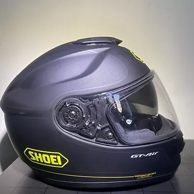 Shoei GT Air Redux XL Matte Black Yellow Motorcycle Helmet • $239.99