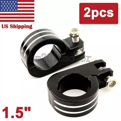 1-1/2  Footpeg Mount For HARLEY 1.5  Engine Guard Highway  Footpeg Motorcycle • $28.29