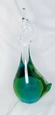 Marcolin FM Konstglas Art Glass Duck Blue Green • $35