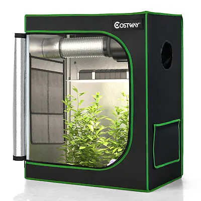 £49.99 • Buy Premium Plant Growth Tent 600D Hydroponics Mylar Grow Box Indoor Bud Dark Room