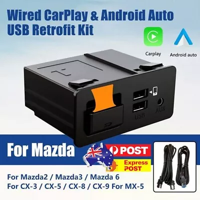 Car USB Wireless Adapter For Mazda 6 2 3 CX3 CX5 CX9 MX5 CarPlay Android Auto AU • $96.79