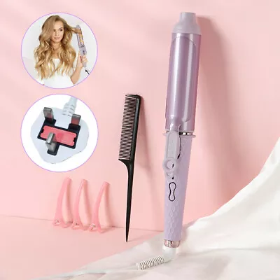 Professional Wavy Rotating Curling Iron 87W Hand Spin Curling Wand Hair Curler • £18.98