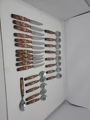 Lot Of 25 Pcs Pfaltzgraff Mission Flower Utensils/Flatware • $20