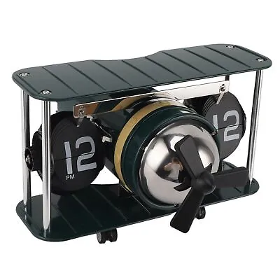 Airplane Flip Clock Stainless Steel Retro Aircraft Mechanical Desk Clock Green • $98.56