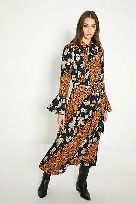 Oasis Diagonal Floral Midi Dress • £25