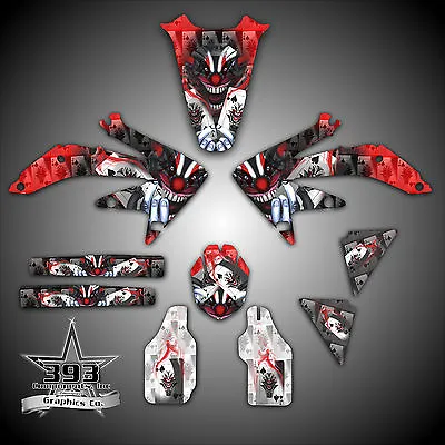 Honda CRF250 CRF450 2004-2009 Evil Monster / Joker Graphics Decal Sticker Wrap • $109.99