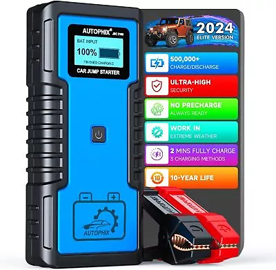 Autophix JSC2100 Car Jump Starter Portable Super Capacitor 12V Battery Pack Kit • $264.99