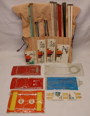 $19.95 • Buy Large Vintage Lot Knitting Needles & Accessories BOYE Aero & More
