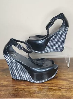 Melissa Peace Jelly  High Wedge Heel Buckle Strap Size Women's 5-5.5 • $45