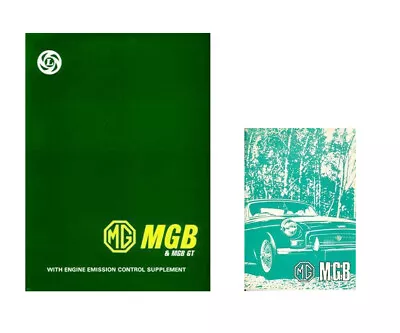 Mgb & Mgb Gt Workshop Manual & Mg Mgb Tourer & Gt Driver'S Handbook 1973 1974 • $64.87