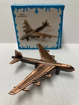 B-52 Bomber Bronze Die Cast Metal Collectible Pencil Sharpener New / Box  • £7.67