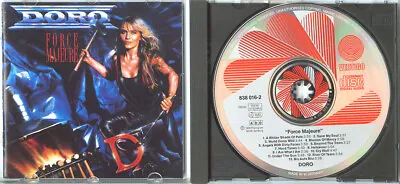 DORO Force Majeure 1989 WEST GERMANY CD TOP! Rare Oop Early Press WARLOCK PESCH • £2.55
