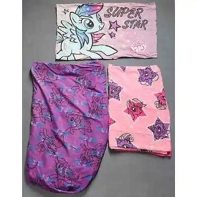 My Little Pony Superstar Twin Bed Sheets Set Blanket Pinkie Pie Twilight  • $60